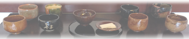 大樋焼歴代茶碗+金沢和菓子